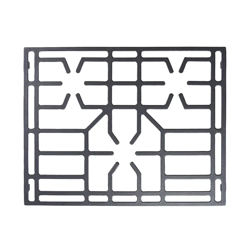 What is the impact of the Cast Iron Gas Stove Pan Support Stand on the energy efficiency of a gas stove, and can it help reduce cooking times?